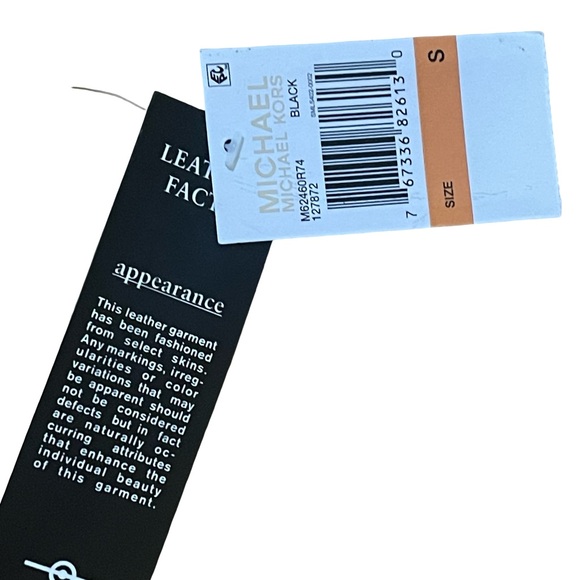 Michael Kors Suede Moto Jacket with Gold Accents - Picture 3 of 7